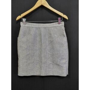Noa Noa Metallic Skirt Gray Women Solid Lined Size 34